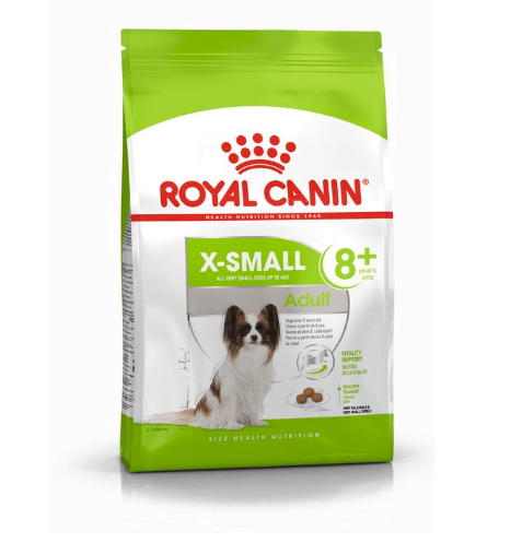 Alimento Secco Cane – Royal Canin X-Small Adult 8+ kg. 3.00