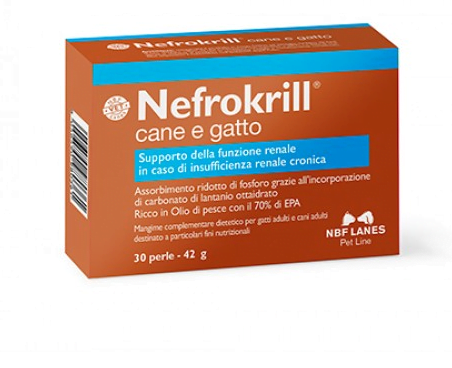 Integratori-Curativi Cane & Gatto - NBF LANES Nefrokrill Perle 30