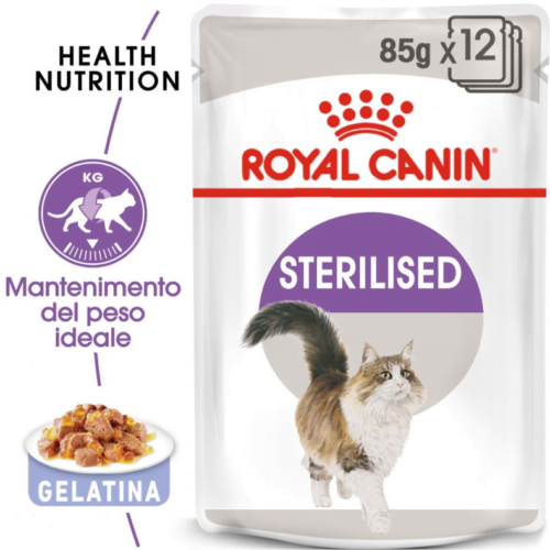 Alimento Umido Gatto – Royal Canin Sterilised in Jelly gr.85