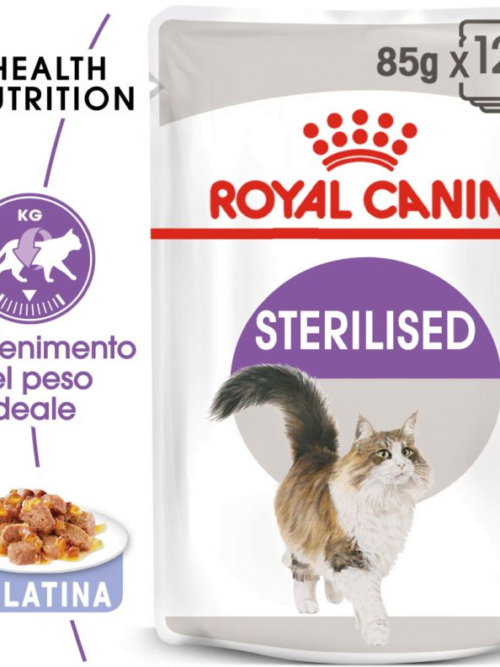 Alimento Umido Gatto – Royal Canin Sterilised in Jelly gr.85